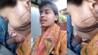 Desi bhojpuri sex video 18-year-old girl sucking a dick
